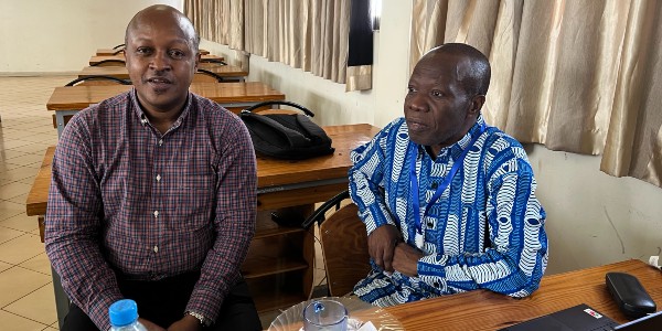 Professor Elton Kisanga from Kilimanjaro Christian Medical University College (KCMUCo) and Dr. Leonard Mboera from SACIDS Foundation for One Health, Sokoine University of Agriculture, Tanzania